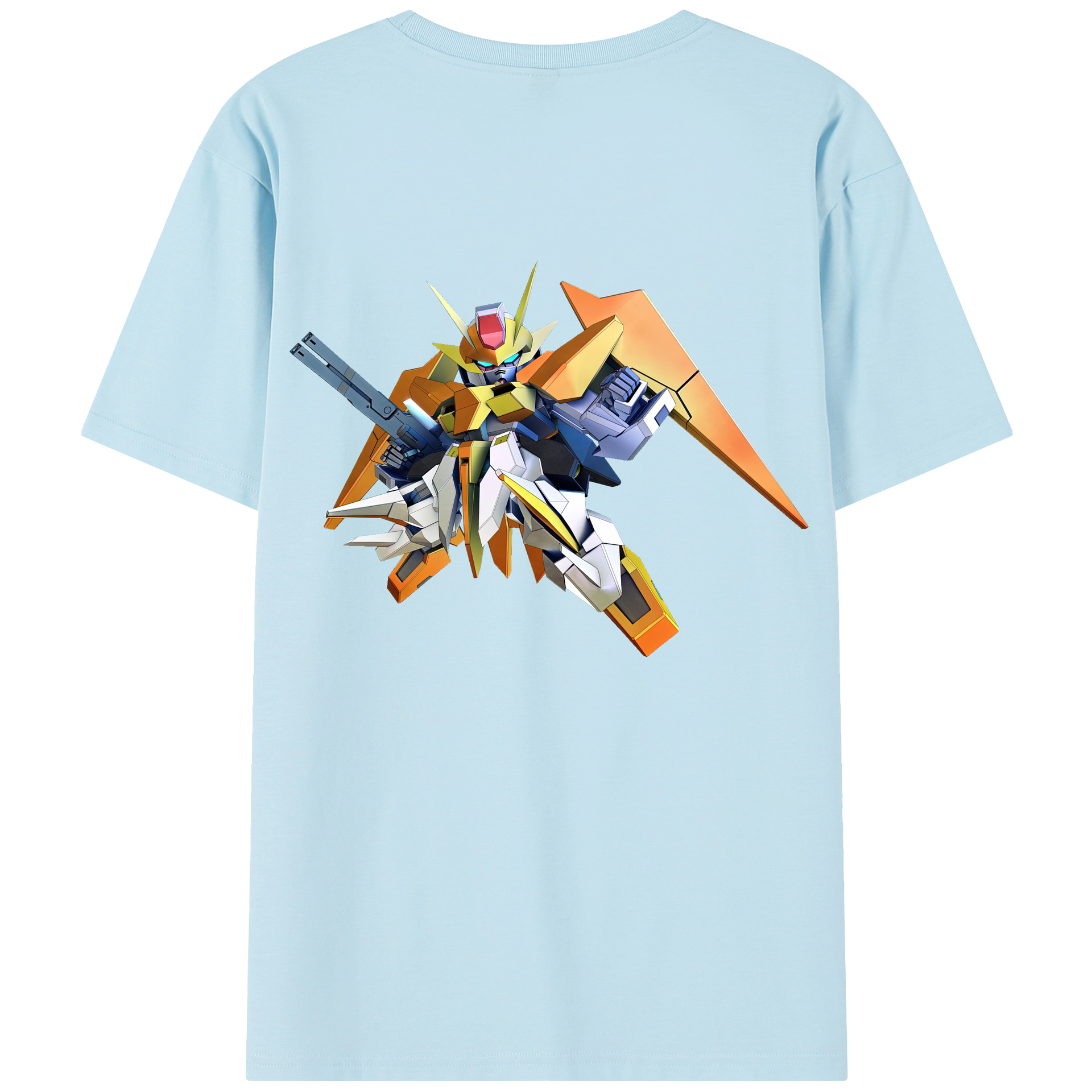 （画像用） 機動戦士ガンダム Mobile Suit Gundam 綿100％半袖Tシャツ（背面プリント）